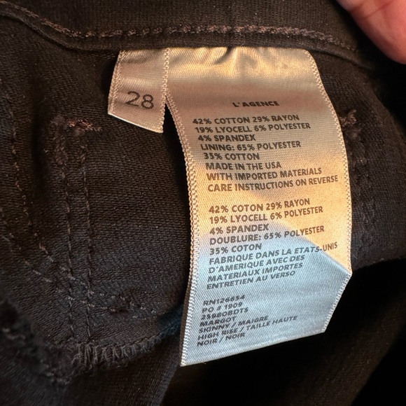 LAGENCE Margot Crystal Black crystal Stripe Skinny Jeans in Noir NWOT - Picture 4 of 14